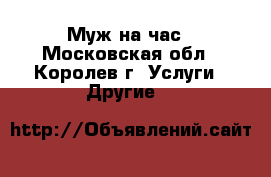 Муж на час - Московская обл., Королев г. Услуги » Другие   